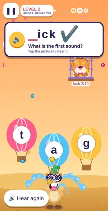 Question card: c, gap, p with a picture of a cap