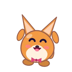 Dune the fox, free and smiling
